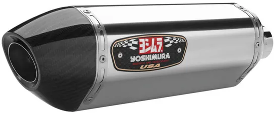 Yosh R-77 Signature Slip On SS Exhaust Pipe Suzuki GSXR600 GSXR750
