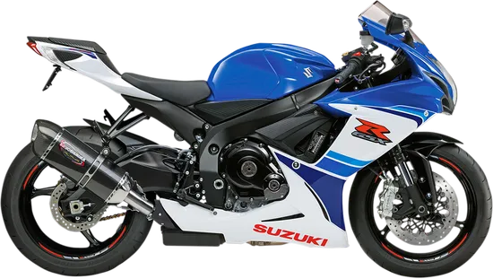 Yosh Alpha Signature Slip On CF Exhaust Pipe Suzuki GSXR600 GSXR750