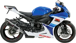 Yosh Alpha Signature Slip On CF Exhaust Pipe Suzuki GSXR600 GSXR750