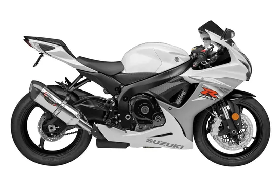 Yosh Alpha Signature Slip On SS Exhaust Pipe Suzuki GSXR600 GSXR750