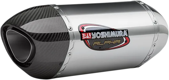 Yosh Alpha Signature Slip On SS Exhaust Pipe Suzuki GSXR600 GSXR750