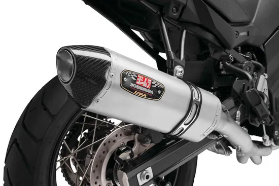 Yosh R-77 Race 3/4 Slip On SS Exhaust Pipe Works Suzuki Vstrom 650