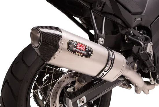 Yosh R-77 Race 3/4 Slip On SS Exhaust Pipe Works Suzuki Vstrom 650
