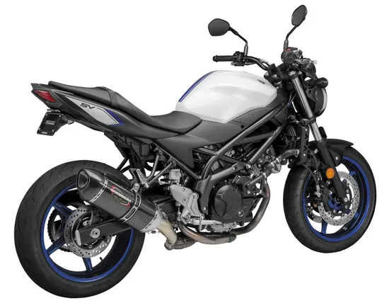 Yosh Alpha Street Slip On CF Exhaust Pipe Works Suzuki SV650 SV650X