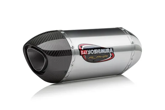 Yosh Alpha Street Slip On SS Exhaust Pipe Works Suzuki SV650 SV650X