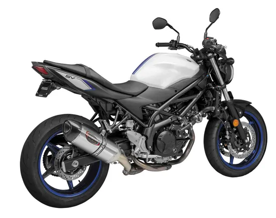 Yosh Alpha Street Slip On SS Exhaust Pipe Works Suzuki SV650 SV650X