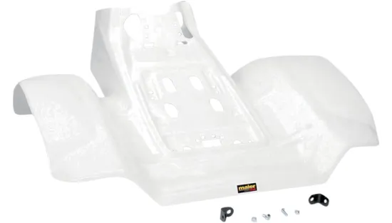 Maier White Polyethylene Rear Fender Fairing Guard