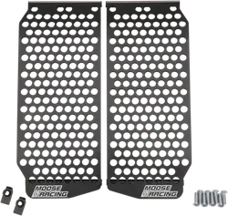 Moose Black 3-16in. Aluminum Front Radiator Debris Grill Guard