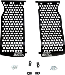 Moose Black 316 Aluminum Front Radiator Debris Grill Guard