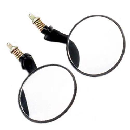 SP1 Black Round Side View Mirror Set Pair