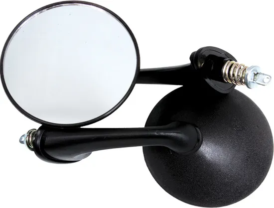 SP1 Black Round Side View Mirror Set Pair