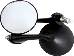 SP1 Black Round Side View Mirror Set Pair