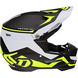 6D Helmets Adult Unisex ATR-2 Drive Helmet MX XS Black White Yellow