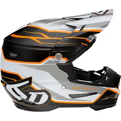 6D Helmets Adult Unisex ATR-2 Phase Helmet MX S Black Orange White