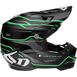 6D Helmets Adult Unisex ATR-2 Phase Helmet MX XS Black Green