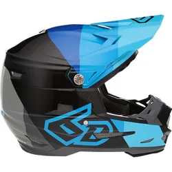 6D Helmets Adult Unisex ATR-2 Range Helmet MX XL Black Blue