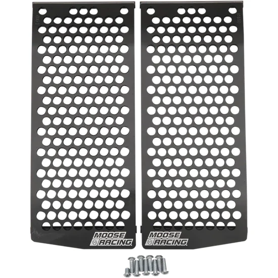 Moose Black 3-16in. Aluminum Front Radiator Debris Grill Guard 2