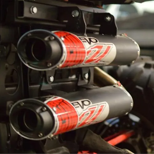 Big Gun EVO U Dual Exhaust Muffler Pipe Slip On