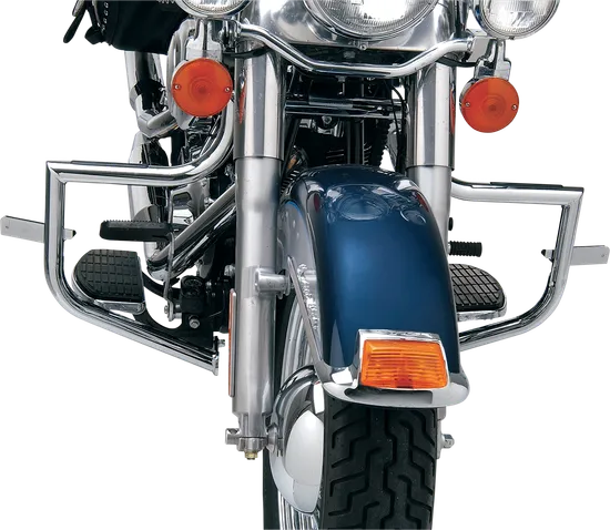 Lindby Twinbar Front Highway Bar Footpegs Crash Guard Chrome