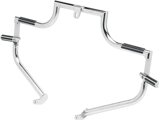 Lindby Twinbar Front Highway Bar Footpegs Crash Guard Chrome