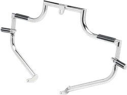 Lindby Twinbar Front Highway Bar Footpegs Crash Guard Chrome