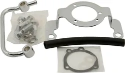 Harddrive Chrome Air Cleaner Bracket w Bolts Breather Tube