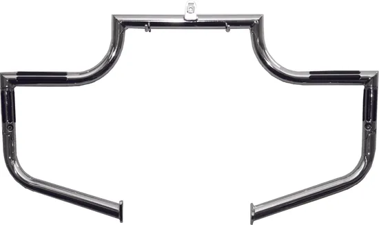 Lindby Twinbar Front Highway Bar Footpegs Crash Guard Chrome