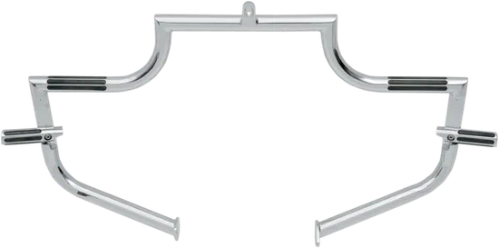 Lindby Twinbar Front Highway Bar Footpegs Crash Guard Chrome