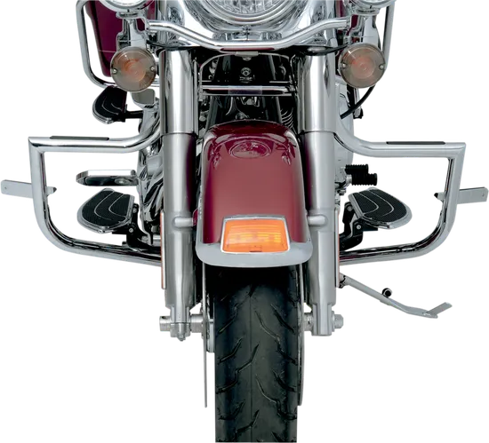 Lindby Twinbar Front Highway Bar Footpegs Crash Guard Chrome