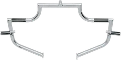 Lindby Twinbar Front Highway Bar Footpegs Crash Guard Chrome
