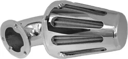 Harddrive 4 1/2 Dia x 10 Chopped Ram Air Cleaner Filter Kit Chrome
