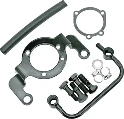 Harddrive Black Air Cleaner Bracket w Bolts Breather Tube