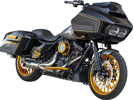 Arlen Ness Gold 49mm Fork Legs Tubes Pair 22 7-8in. Factory