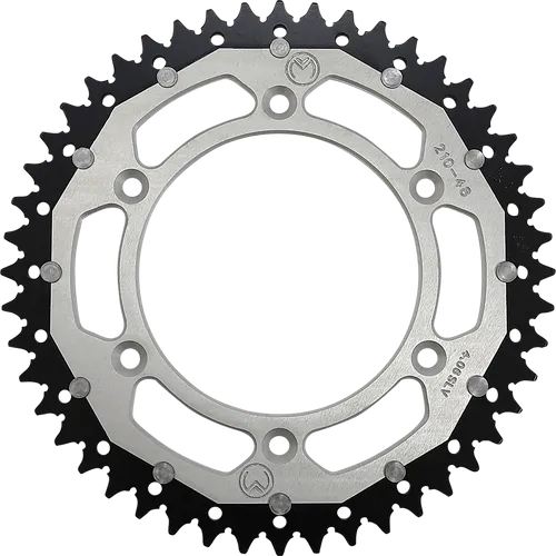 Moose Silver 48 Tooth Rear Dual Sprocket
