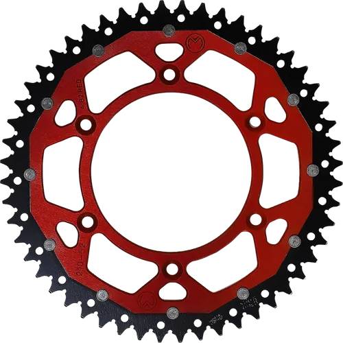 Moose Red 52 Tooth Rear Dual Sprocket