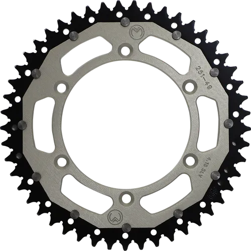 Moose Silver 49 Tooth Rear Dual Sprocket