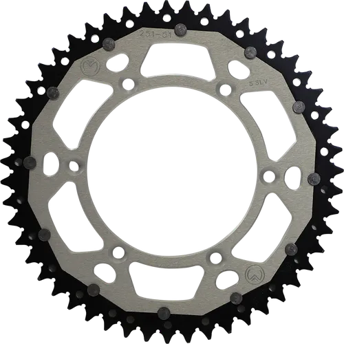 Moose Silver 51 Tooth Rear Dual Sprocket