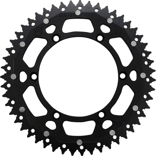 Moose Black 51 Tooth Rear Dual Sprocket