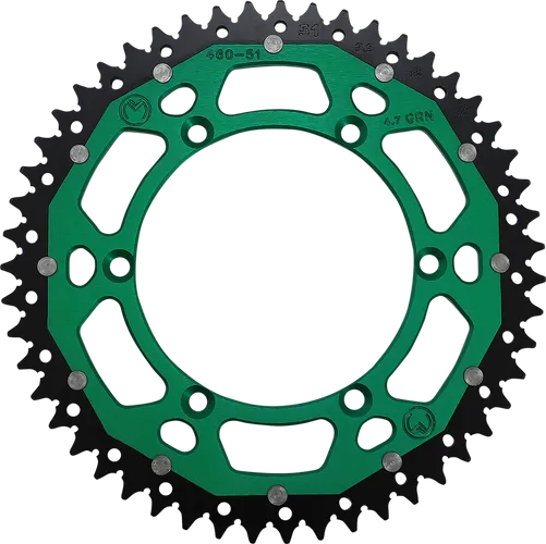 Moose Green 51 Tooth Rear Dual Sprocket