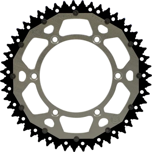 Moose Silver 51 Tooth Rear Dual Sprocket