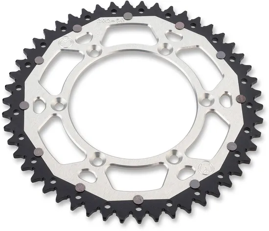 Moose Silver 50 Tooth Rear Dual Sprocket