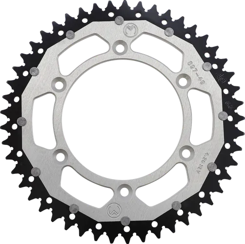 Moose Silver 49 Tooth Rear Dual Sprocket