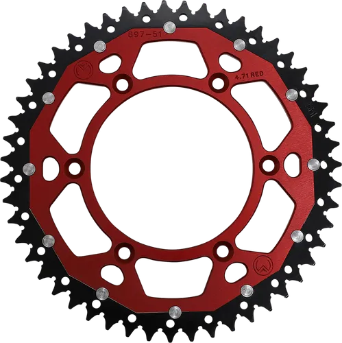 Moose Red 51 Tooth Rear Dual Sprocket