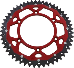 Moose Red 52 Tooth Rear Dual Sprocket