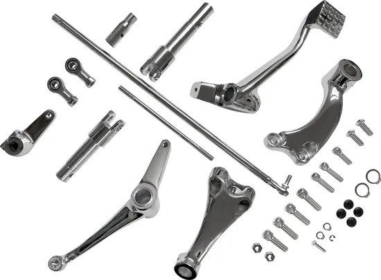 Harddrive Chrome Forward Control Kit w/o Pegs