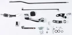 Harddrive Chrome Forward Control Kit w Mount No Pegs