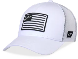 Alpinestars Adult Unisex Flag Snapback Hat One Size White