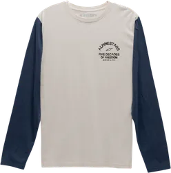 Alpinestars Adult Men Decades Long Sleeve Raglan Tee M Blue Cream