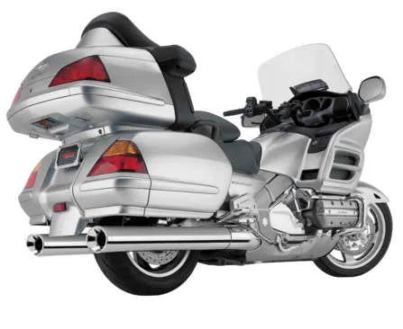 Cobra Chrome 4in Steel Straight Cut Slip On Muffler