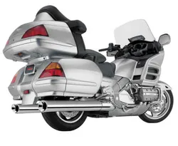 Cobra Chrome 4in Steel Straight Cut Slip On Muffler